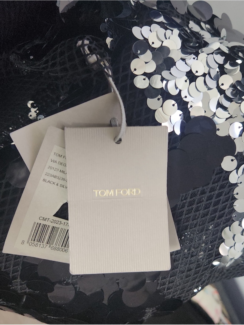 Tom Ford Black Sequin Long-Sleeve Gown 🤩 - Picture 10 of 11